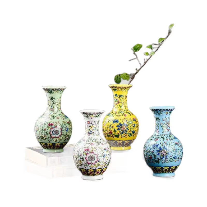 Petit Vase à fleurs en céramique émaillée