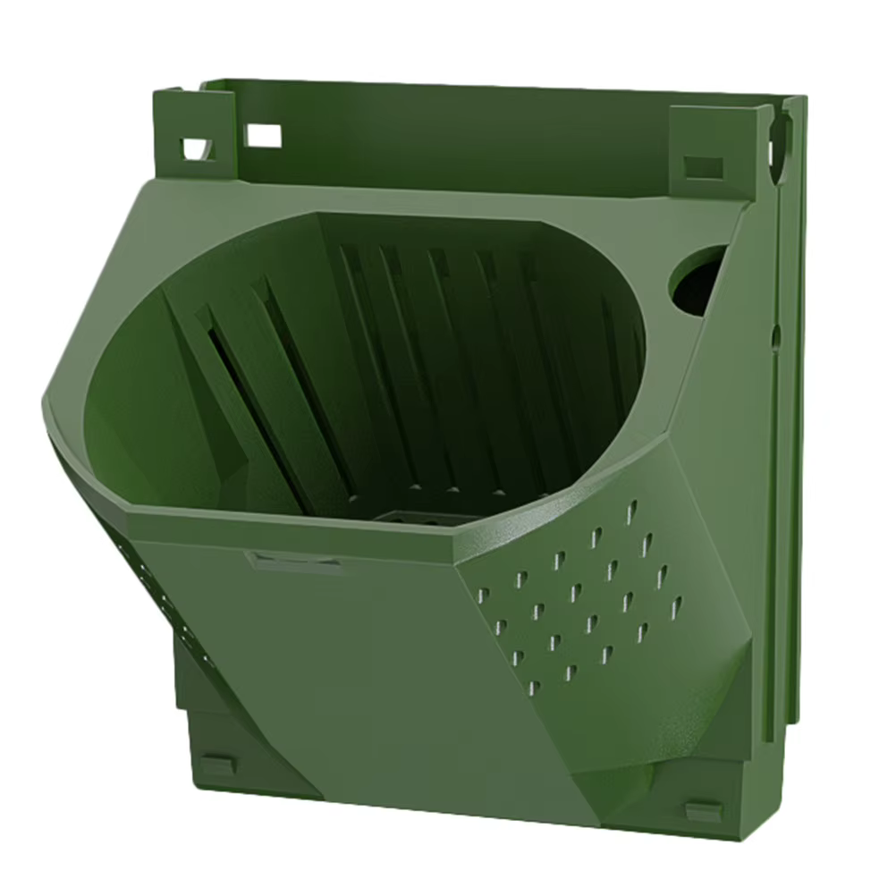 1 pot de jardinage vertical mural en PP avec trous de drainage