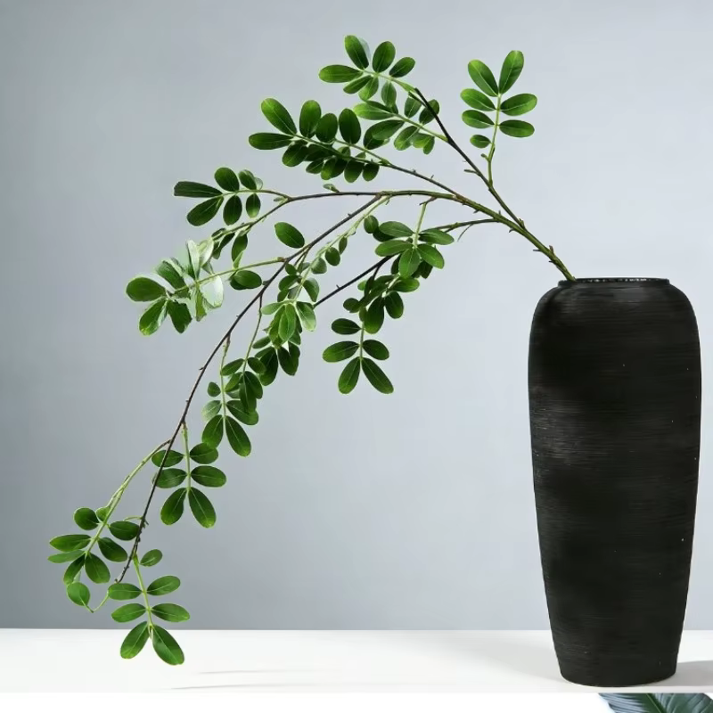 5 pièces de plantes vertes artificielles en plastique pour mariage