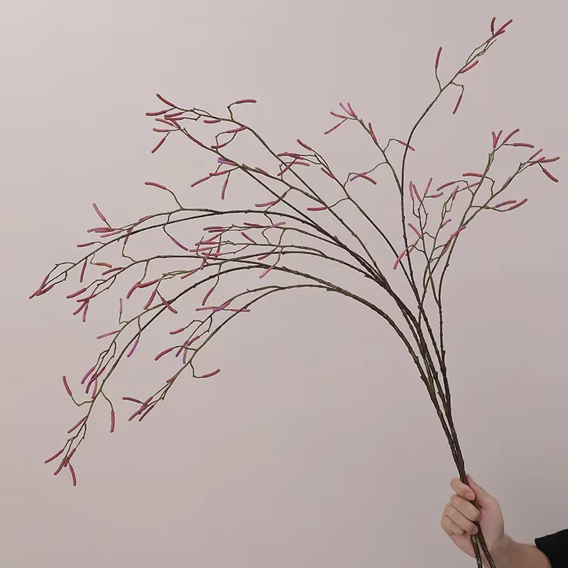 Aloès vert 123cm artificiel en plastique longue branche haricot fruits plante verte décoration de jardin florale Simulation plantes de saule de neige