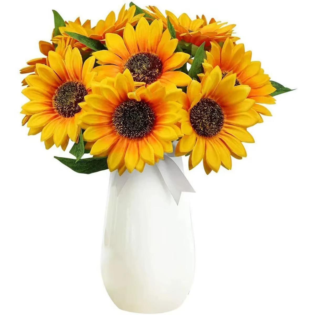 Bouquet de tournesols artificiels à 7 têtes