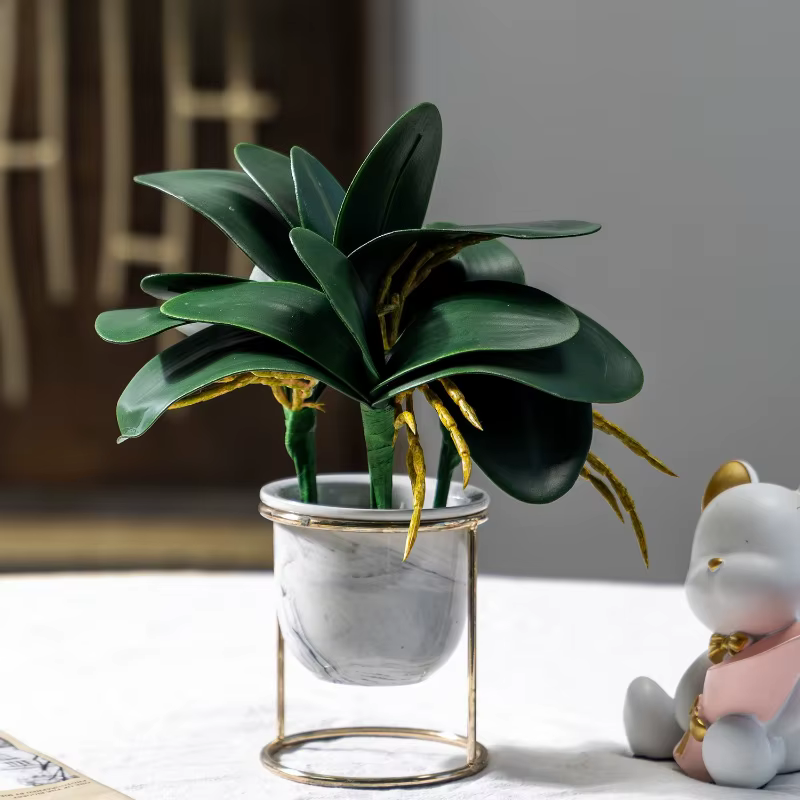 6 pièces de plantes artificielles en PVC pour mariage