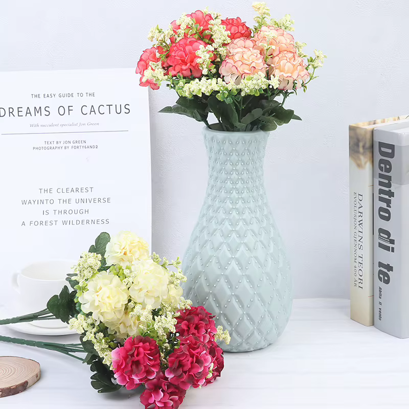 1 Bouquet d'hortensia en soie