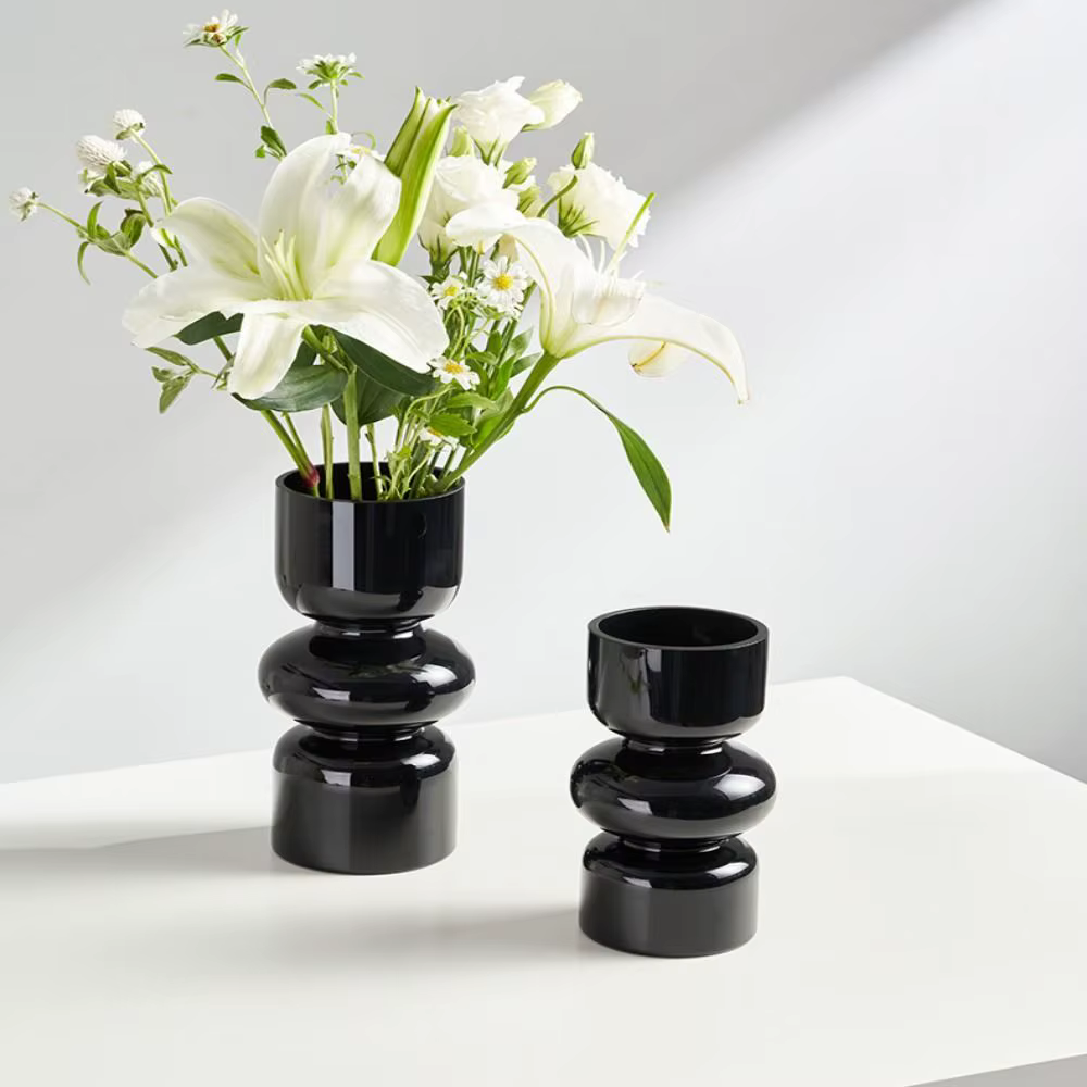 Vase à fleurs en verre créatif pour terrarium de bureau