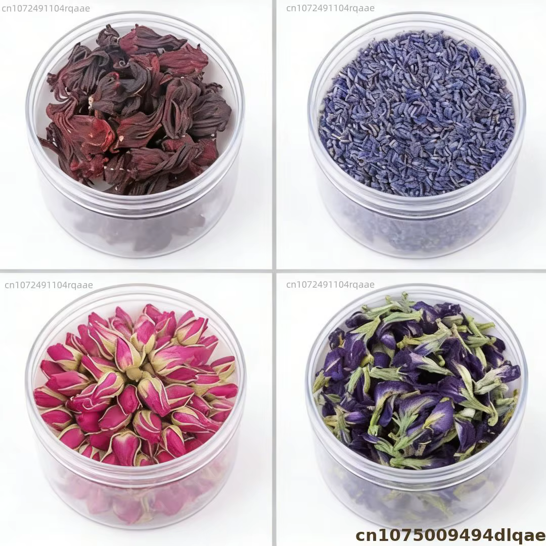 Fleurs artificielles décoratives aspect naturel (Roselle/Lavande/Rose/Camomille/Jasmin), décoration intérieure, ornement de vase de mariage, artisanat DIY
