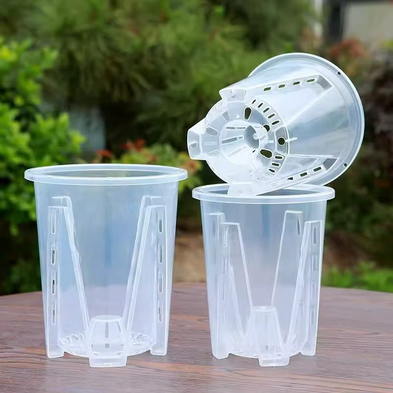 Pot de fleurs transparent 5/1x pour semis