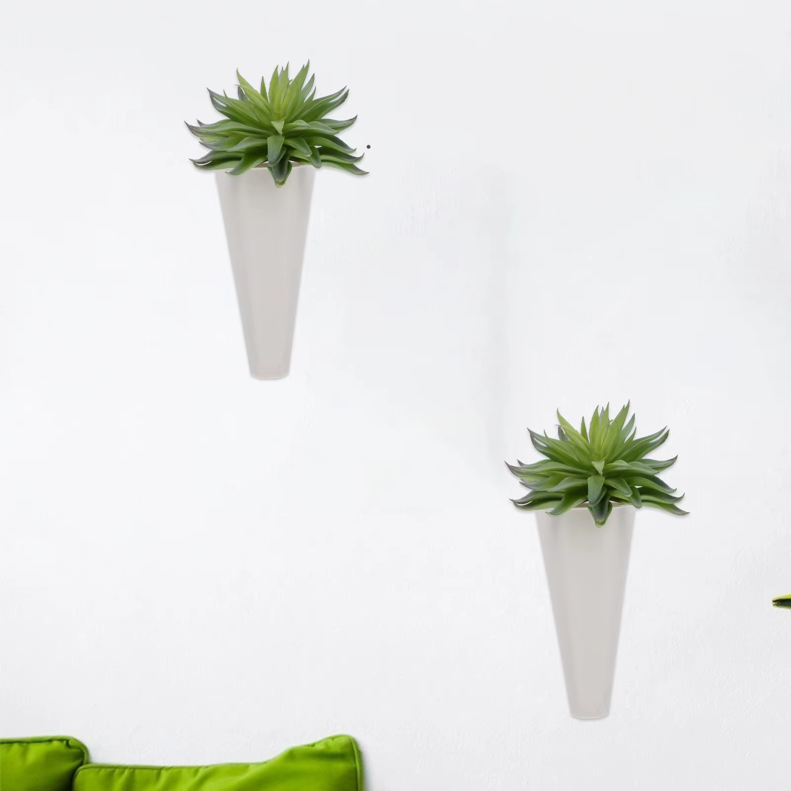 Lot de 6 pots de fleurs suspendus