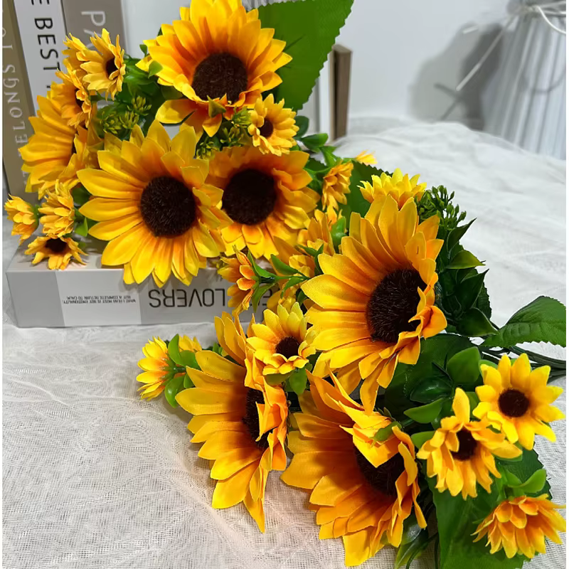 Fleurs artificielles tournesol fausses