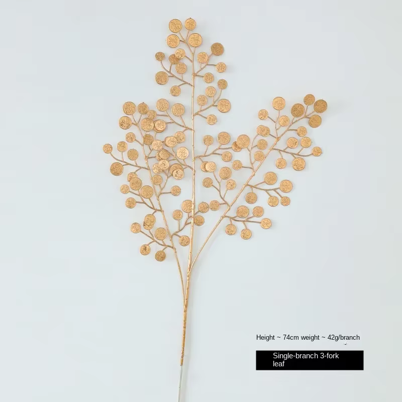 Feuille de Ginkgo dorée artificielle