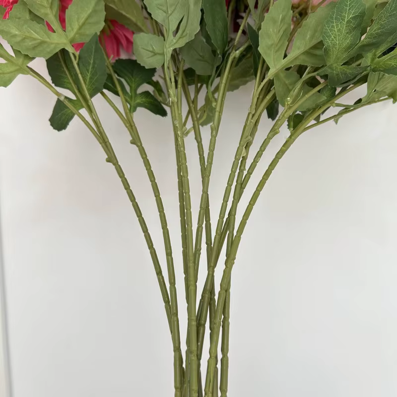 Dahlias en soie réaliste pour fête de mariage couronne de noël anniversaire bricolage maison bureau Vase décoration fleur artificielle