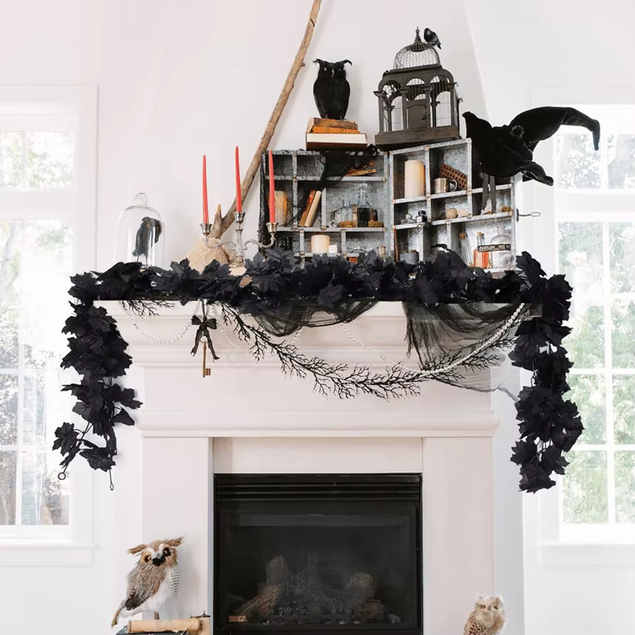 Plante artificielle Smaple Feuille De Vigne Fleur Halloween Guirlandes De Mariage Maison Chambre Porte Jardin Décorations Extérieures Festival BRICOLAGE Cadeaux
