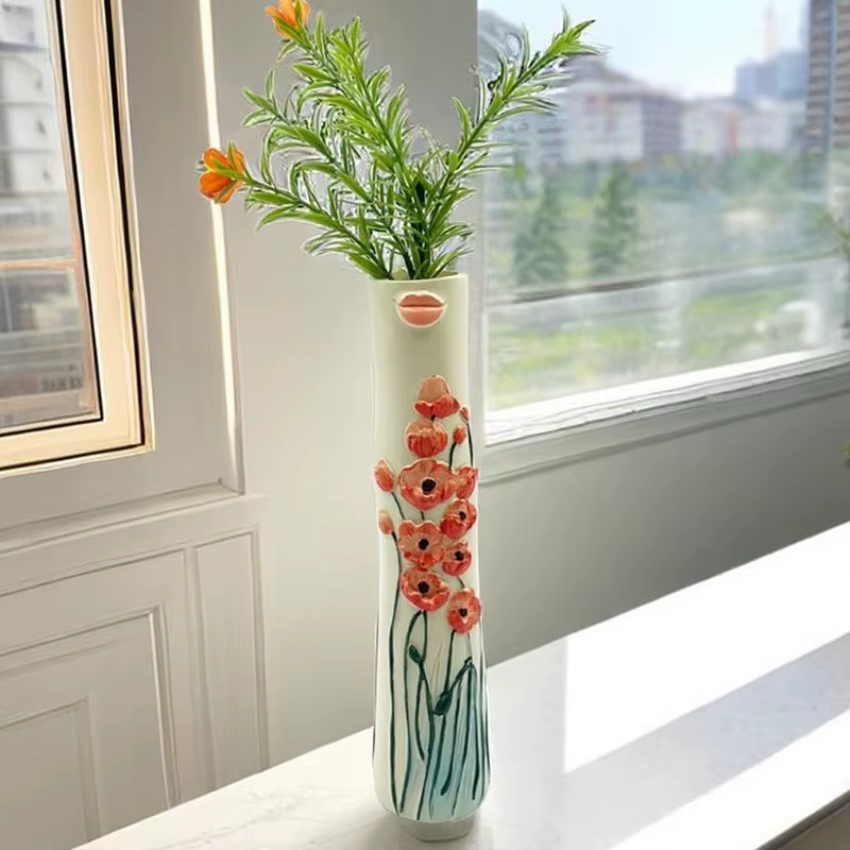 1 pièces beau élégant dames corps Vase fleur sèche Bouquet Vases femmes