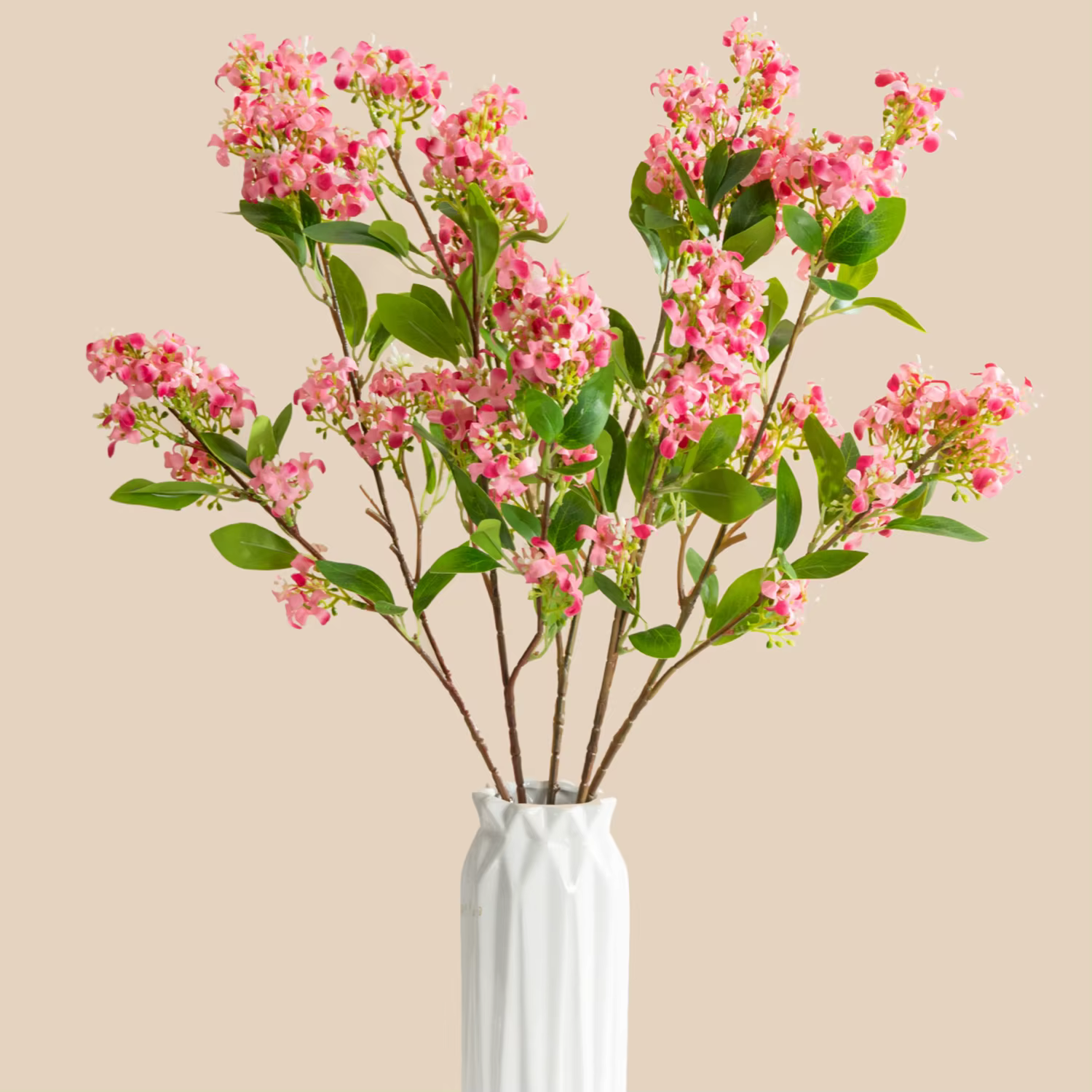 Fleurs artificielles en soie de lilas pour bouquet de mariée