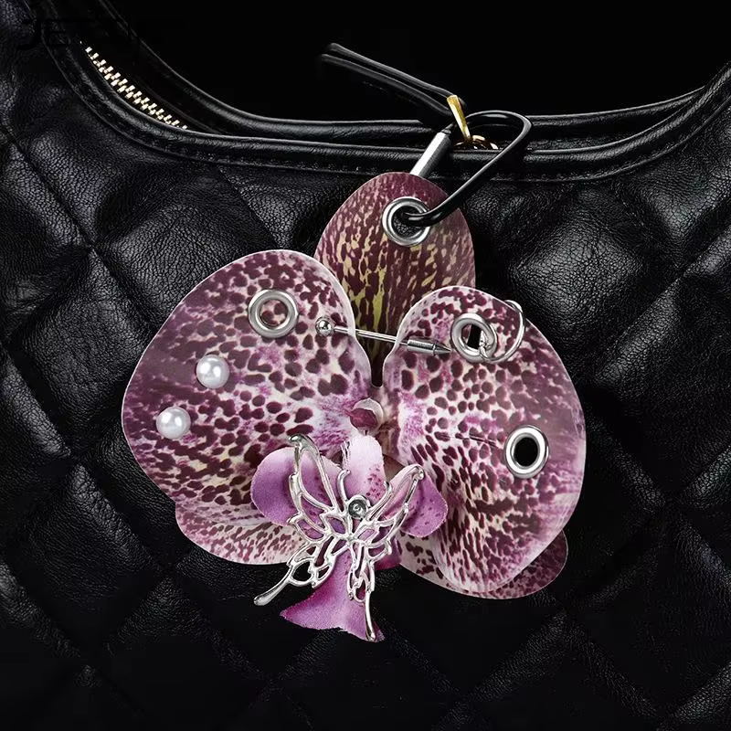 Porte-clés orchidée Lily Phalaenopsis exquis