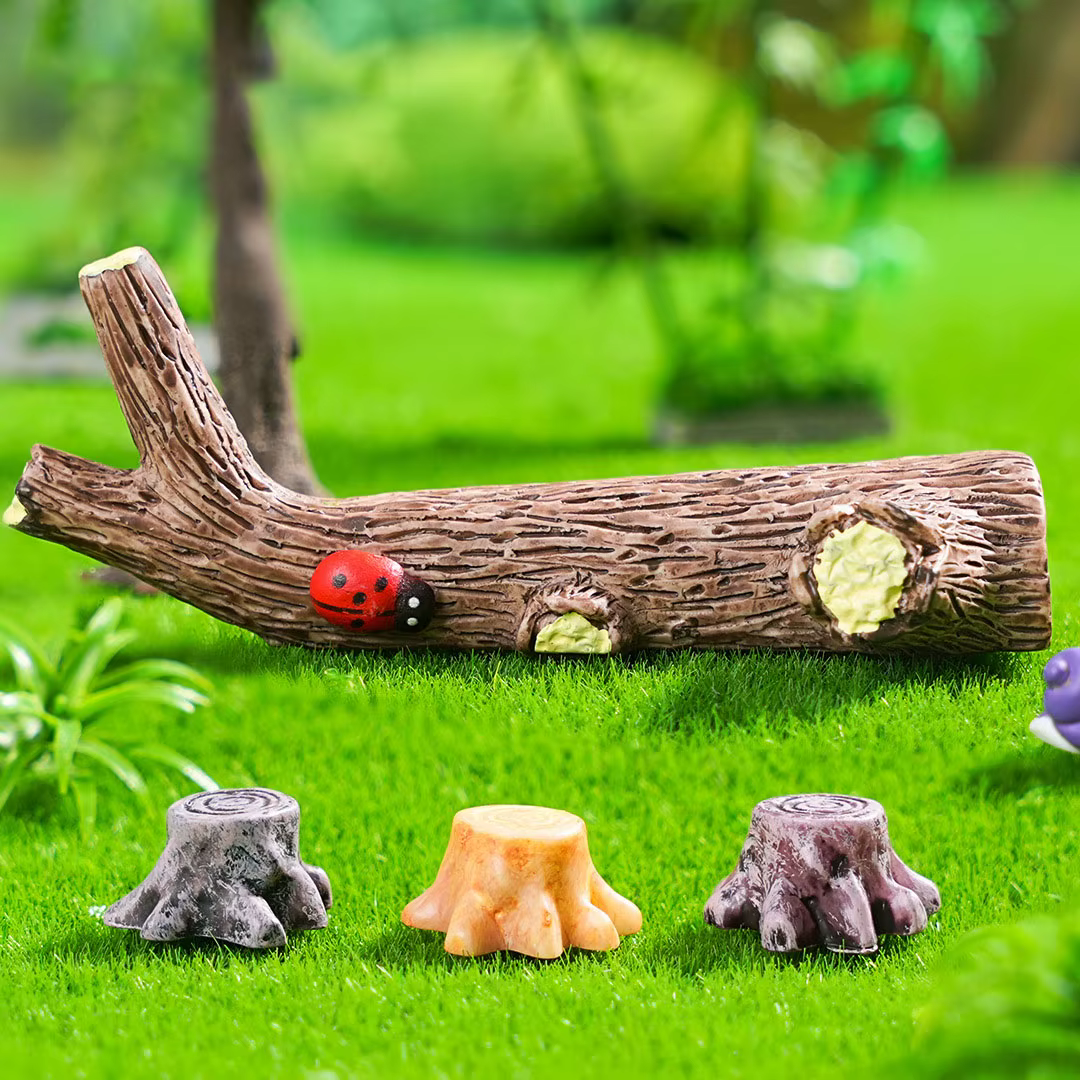 Souche d'arbre artificielle pour pièce plus lente