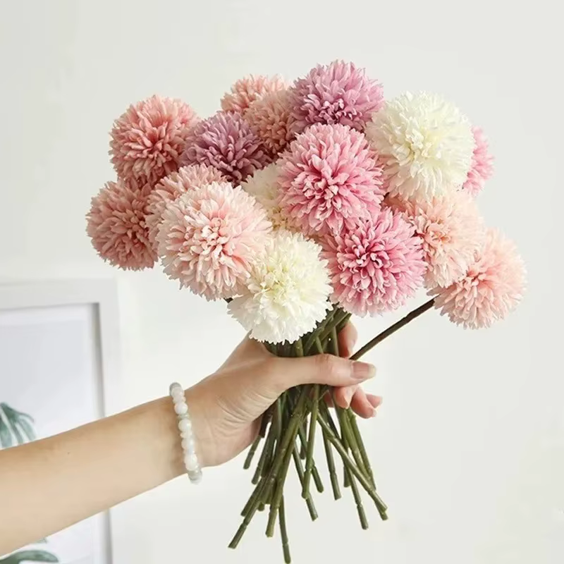 Bouquet de fleurs d'hortensia artificielles