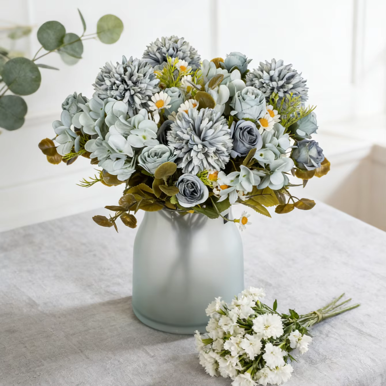 Fleurs Artificielles Camomille – Combinaison pour Décoration de Table Maison