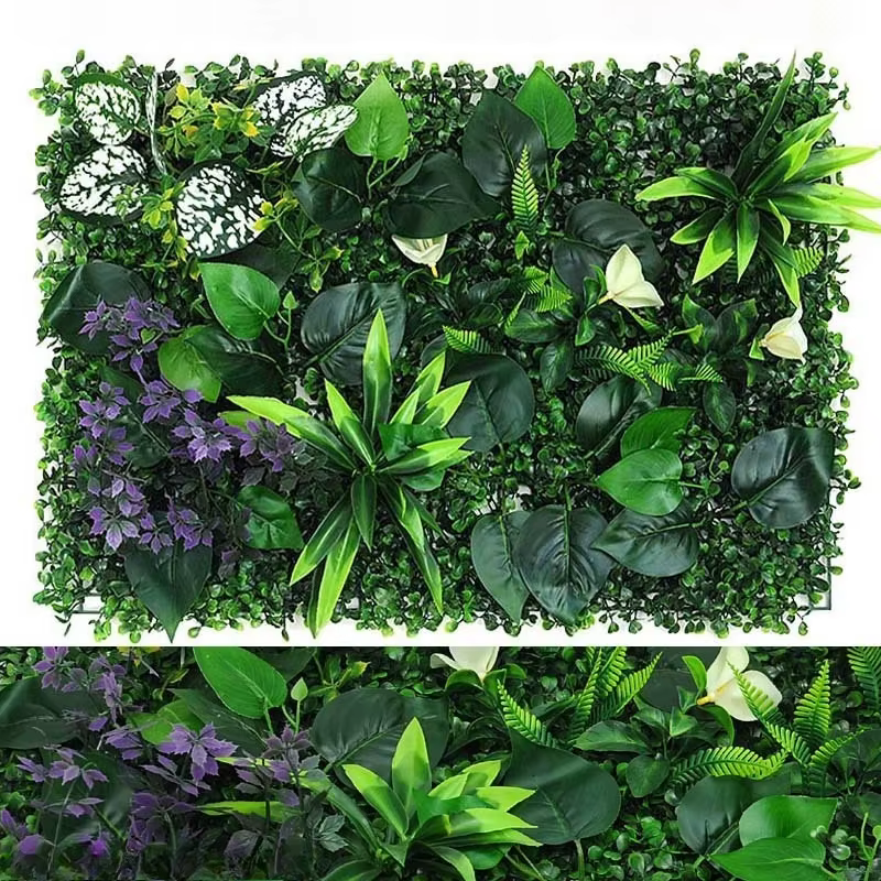 Plantes artificielles panneau mural d'herbe haie de buis pour intérieur extérieur maison jardin décoration verticale fausse plante herbe mariage