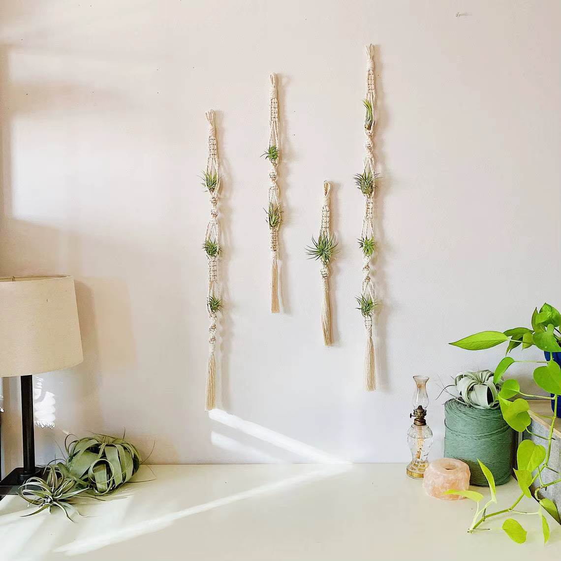 Cintre pour plantes à Air en macramé