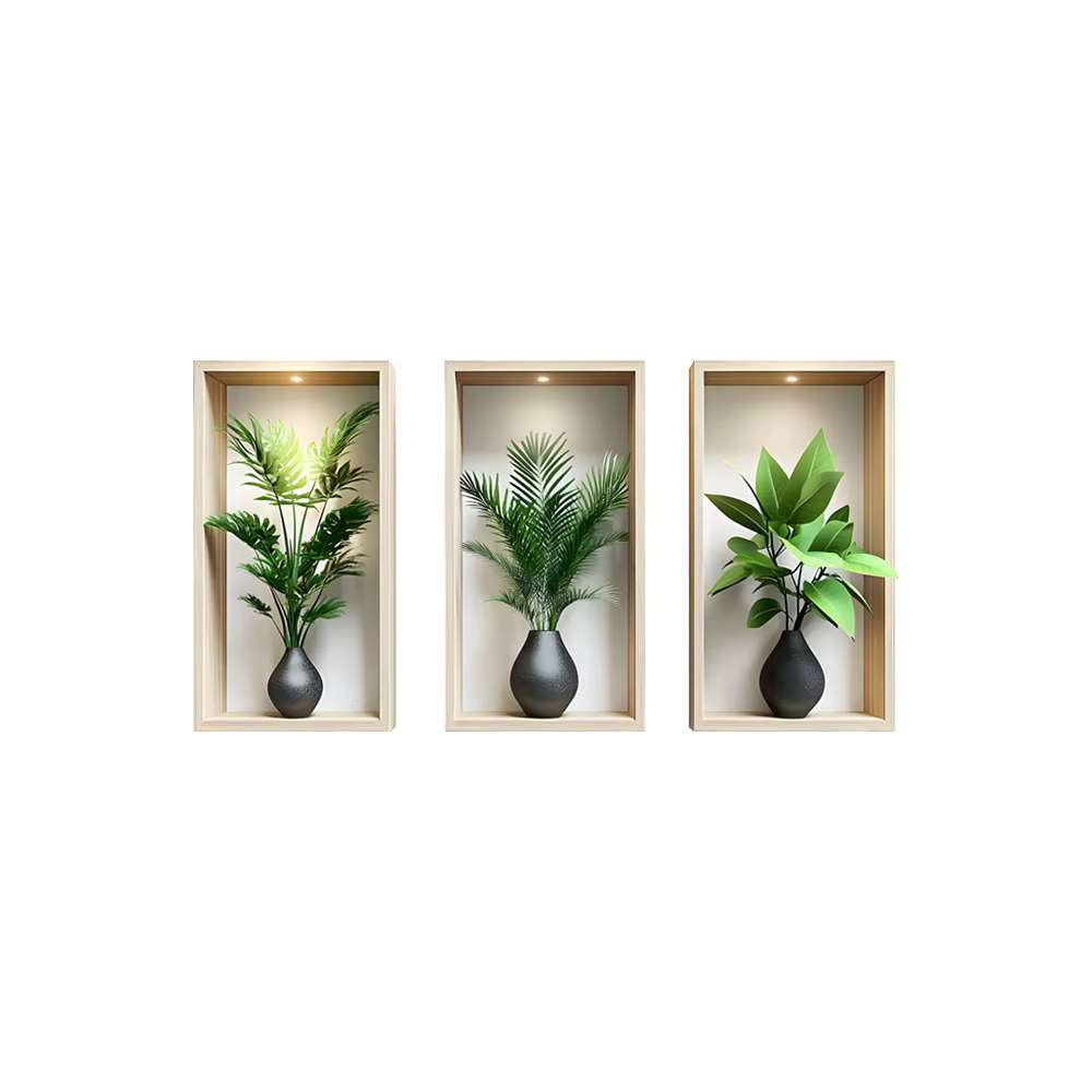Autocollant Mural plantes vertes