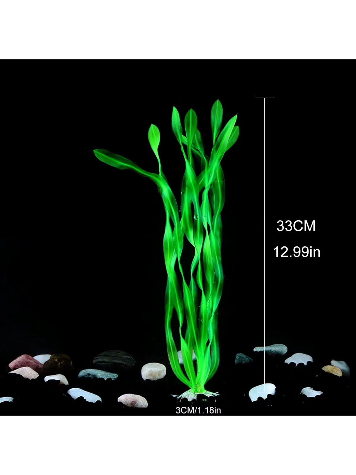 Plantes d'aquarium artificielles réalistes vertes de haute qualité