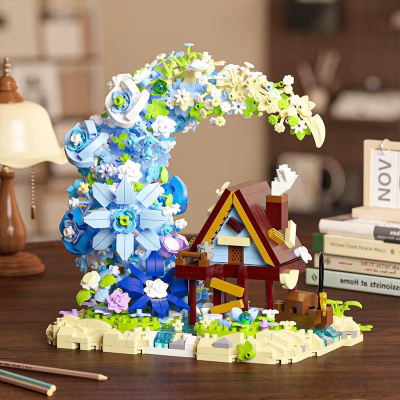 Blocs de construction compatibles Lg Moon Flower Tree House Jihui M3345