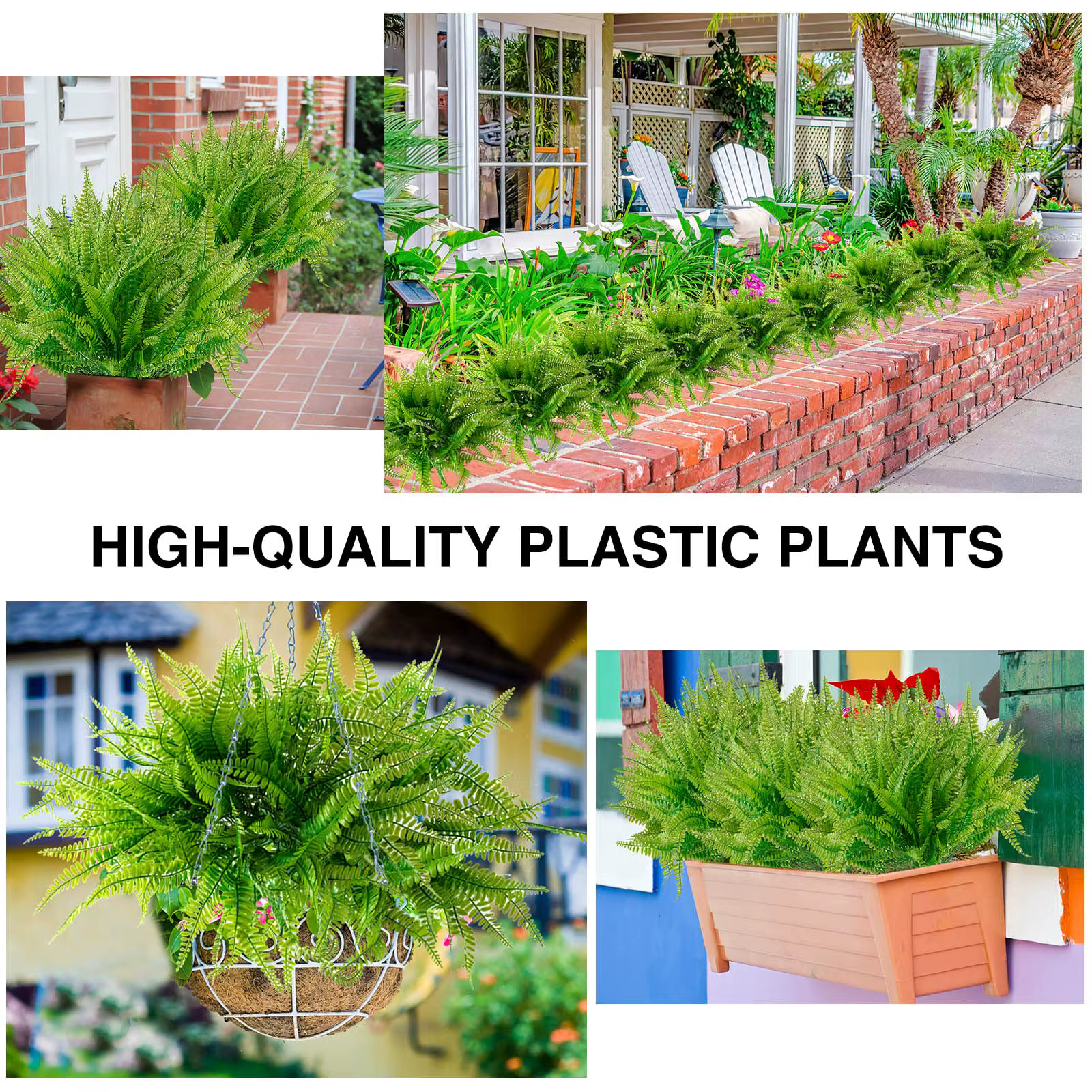 Lot de 4 à 20 plantes artificielles