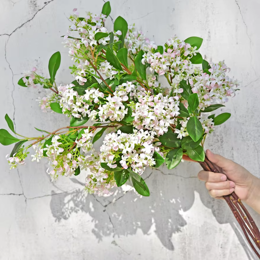 Soie artificielle lilas fleurs mariage nuptiale Bouquet maison salle extérieure Garden Party Arch bricolage cadeau