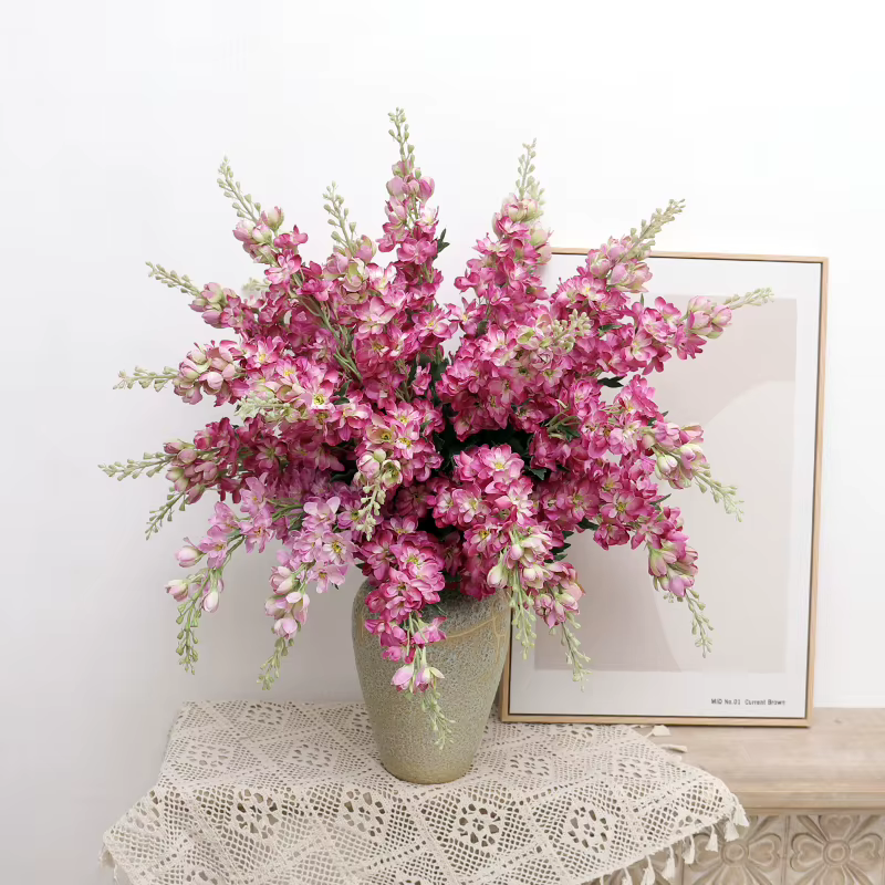 Fleurs artificielles 75CM longue branche Hyacinthus soie Delphinium maison salon Vase Arrangement floral artisanat décoration de mariage