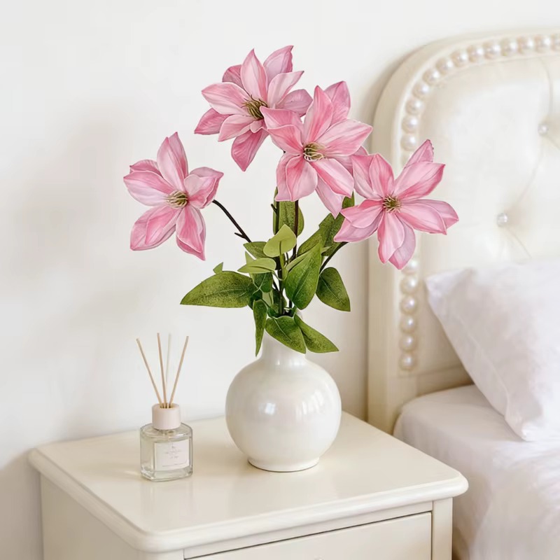 Fleurs artificielles de clématites de 70 cm pour mariage