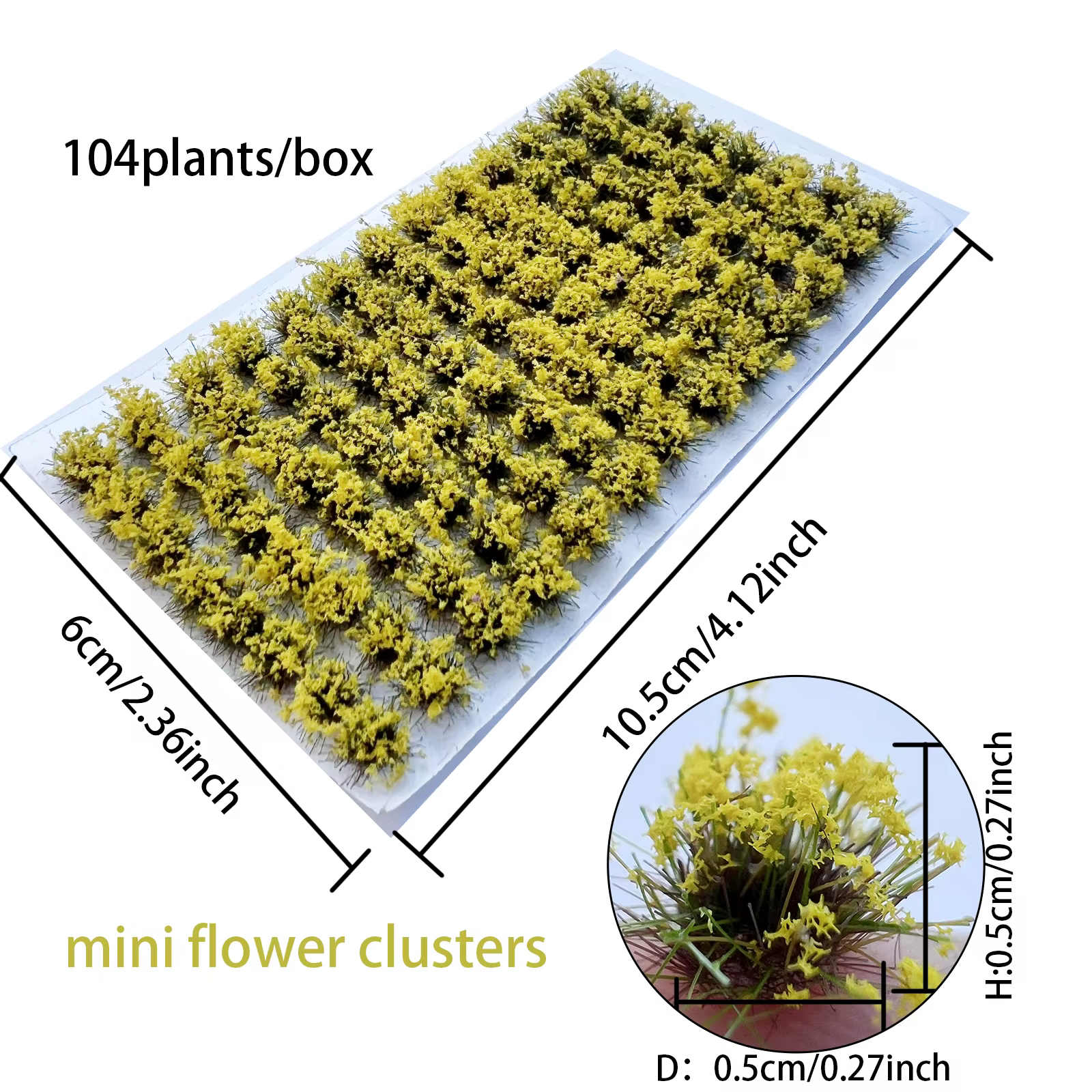 Mini grappes de fleurs