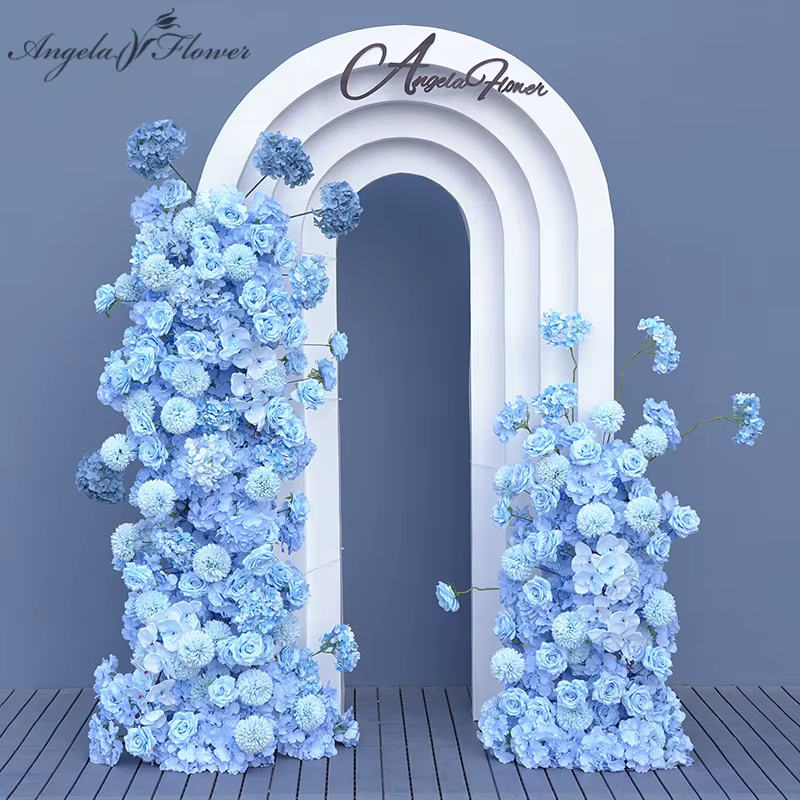 A8887 Roses orchidées hortensias 5D Arrangement floral décor mariage toile de fond arc KT conseil rangée florale fête fenêtre affichage accessoires