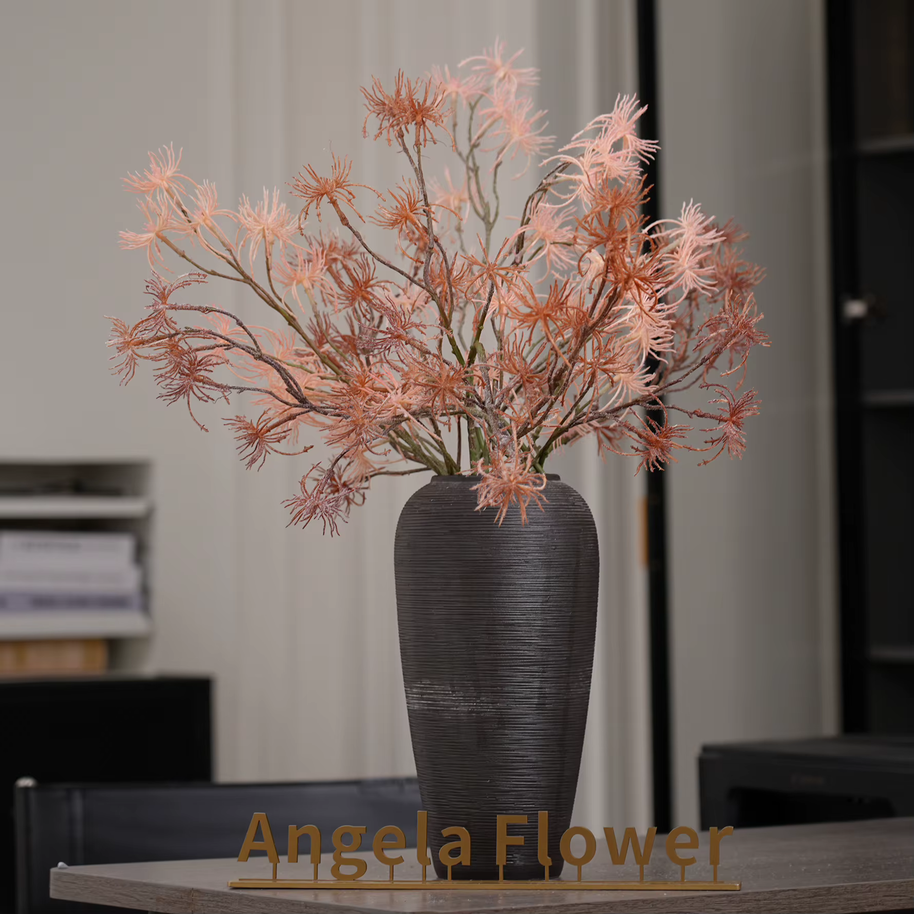 A2024 rose Orange pissenlit herbe plante artificielle branche mariage fleur Arrangement accessoires matériel maison chambre Table décor