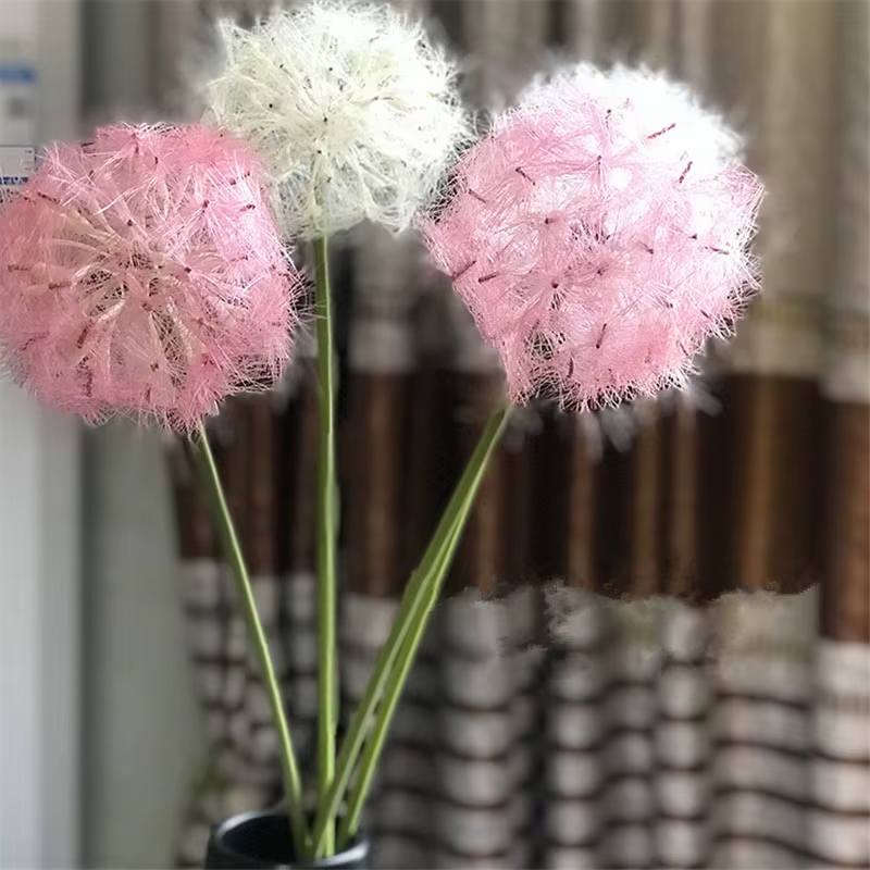 Fleur artificielle, pissenlit blanc