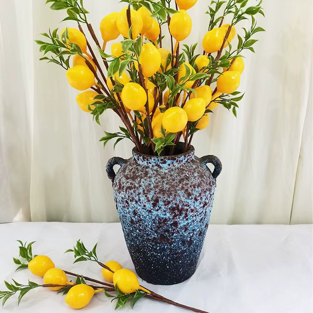 Branche de citron artificielle en plastique