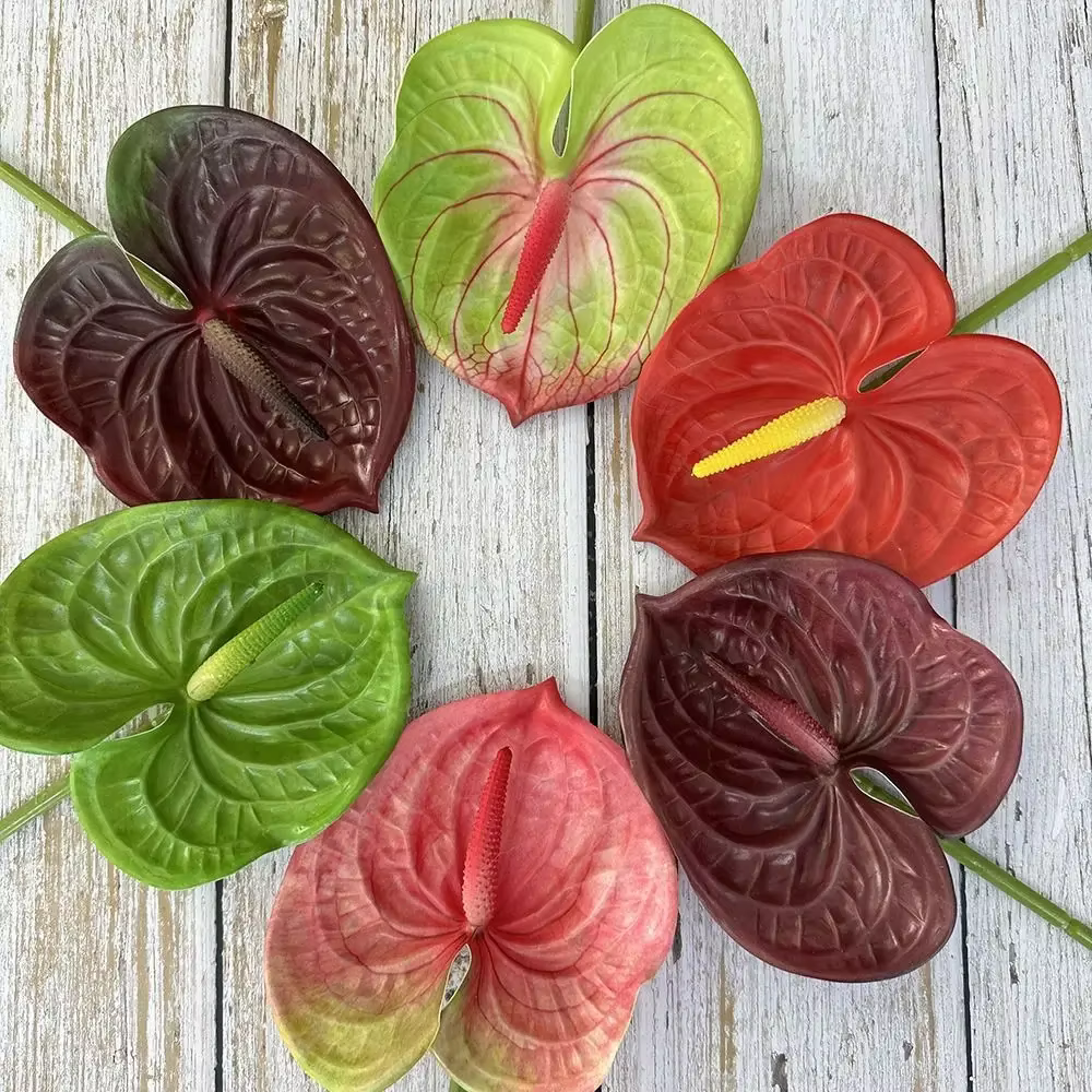 Petit Anthurium artificiel multicolore 60cm