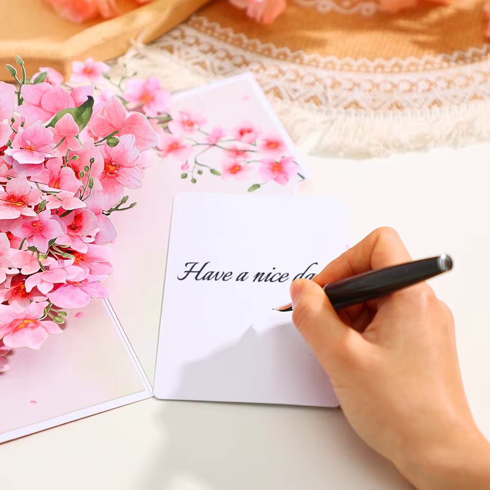 Cartes de vœux en fleurs de Phalaenopsis
