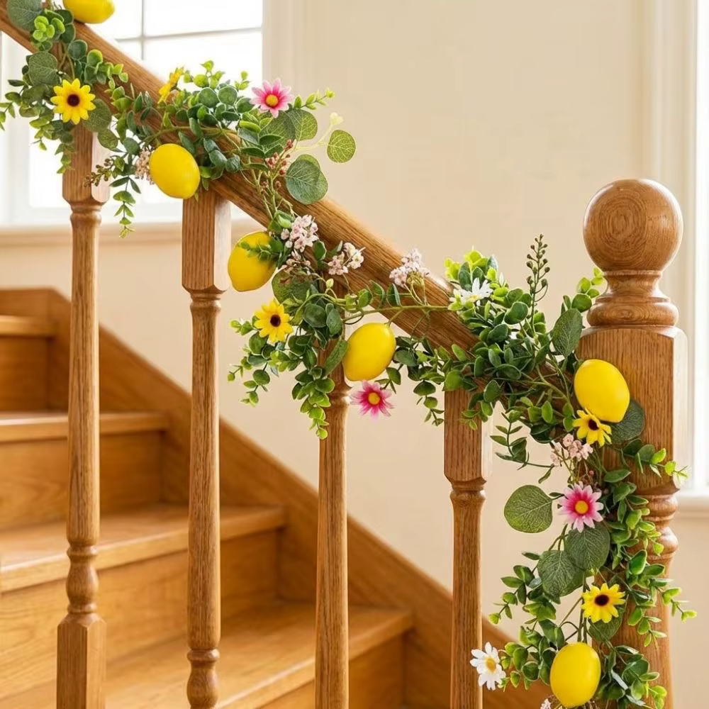 Fleurs en soie, vigne de citron artificielle