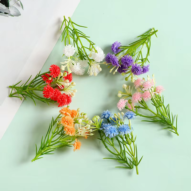 20/40 pièces fleurs artificielles 8CM fausse fleur pour la décoration intérieure décorations de mariage ornements artisanat cadeau guirlande accessoires