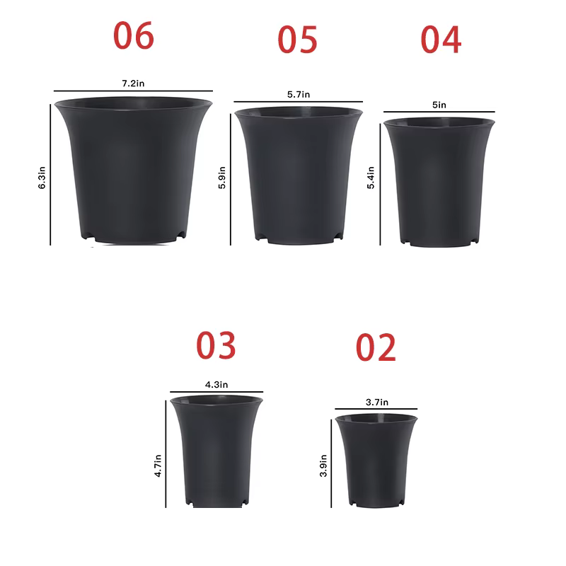 Pots polyvalents noirs taille haute