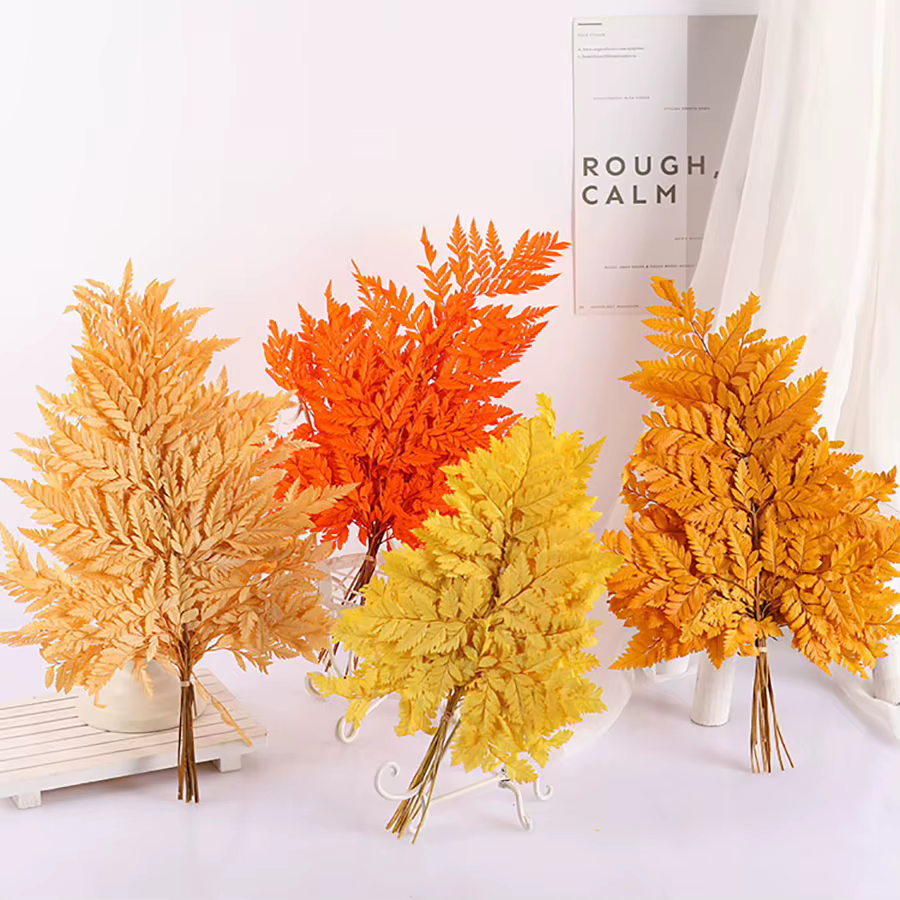 10 pièces de feuilles de fougère alpine éternelle