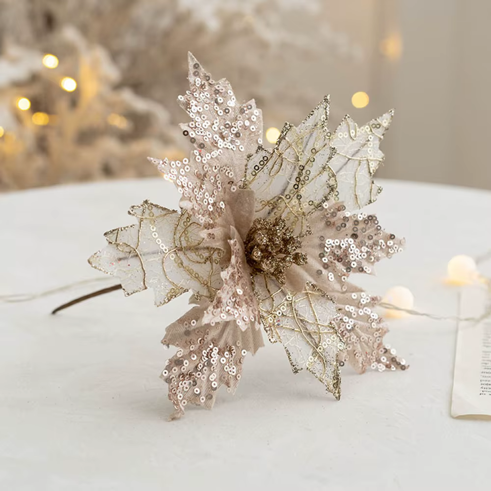 Fleur de noël artificielle de haute qualité