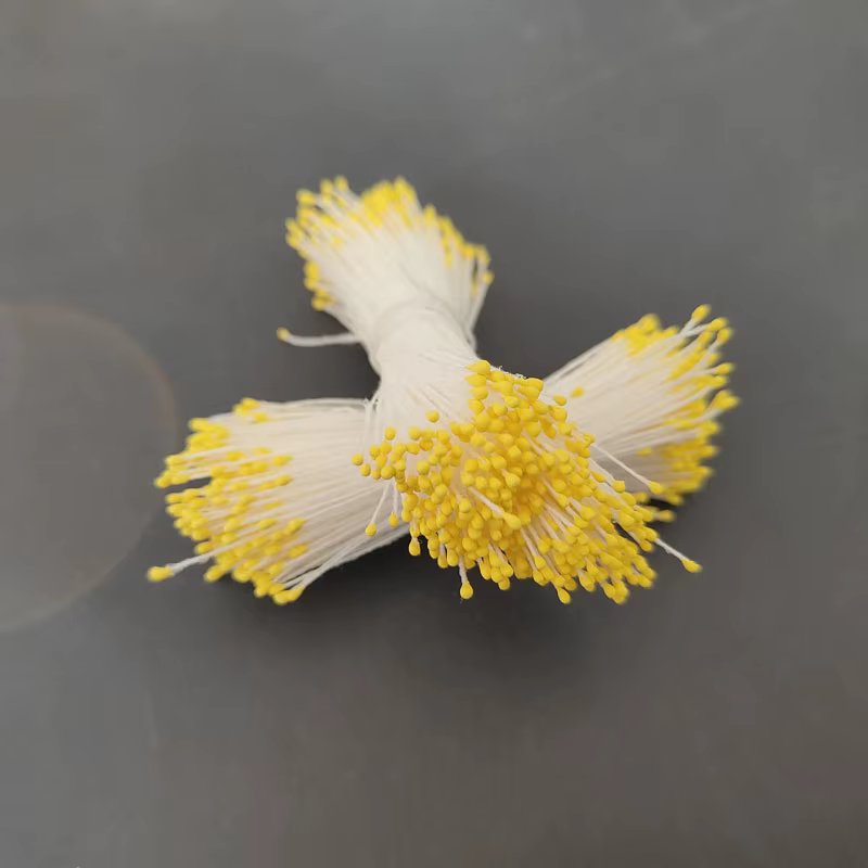 700 pièces 1mm Mini fleur étamine Pistil Double têtes rétro mat fausse