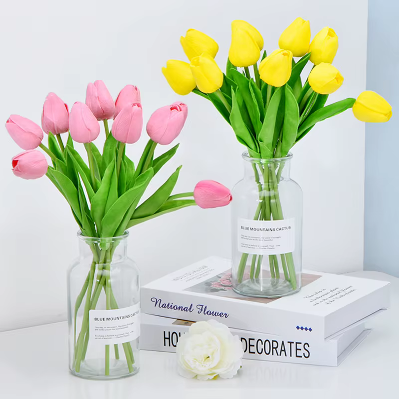 Vases à bourgeons en verre transparents modernes