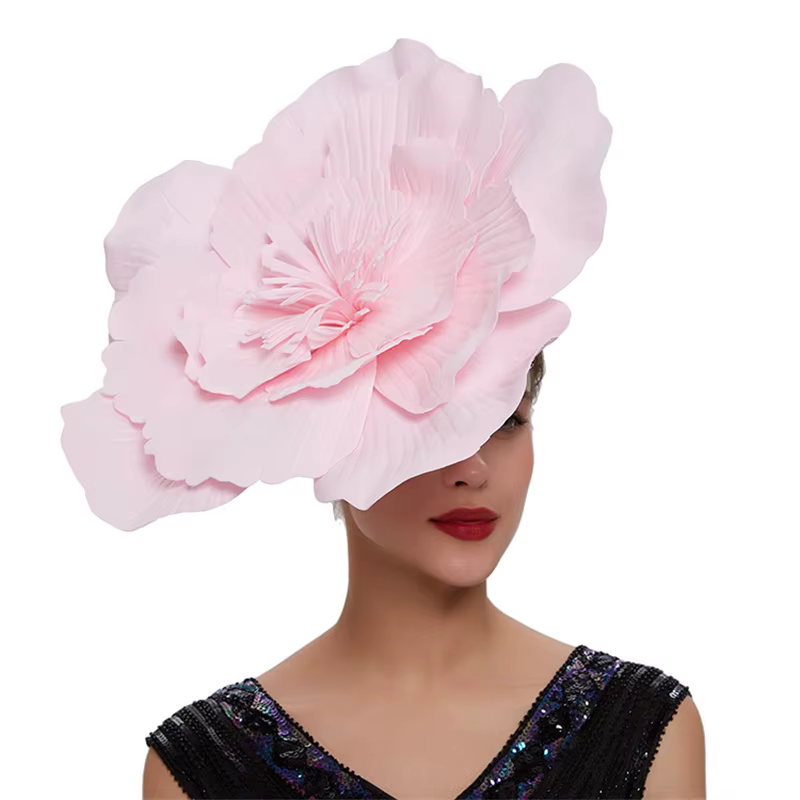 Femmes grande fleur bandeau de cheveux arc fascinateur chapeau coiffure maquillage de mariée bal Photo Shoot