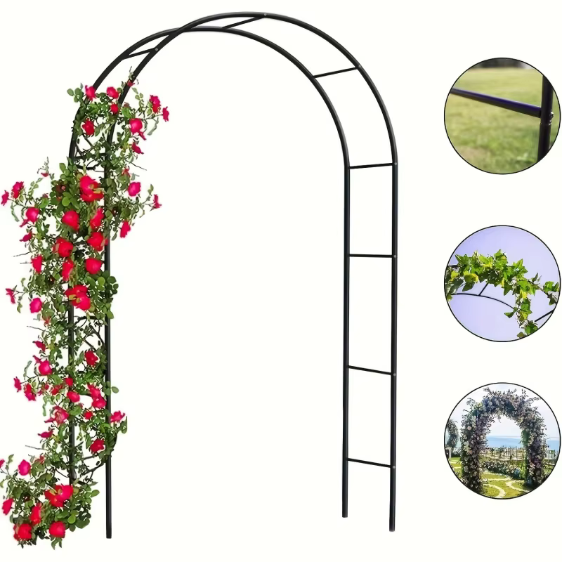 Arche de jardin personnalisée renforcée pour plantes grimpantes (roses