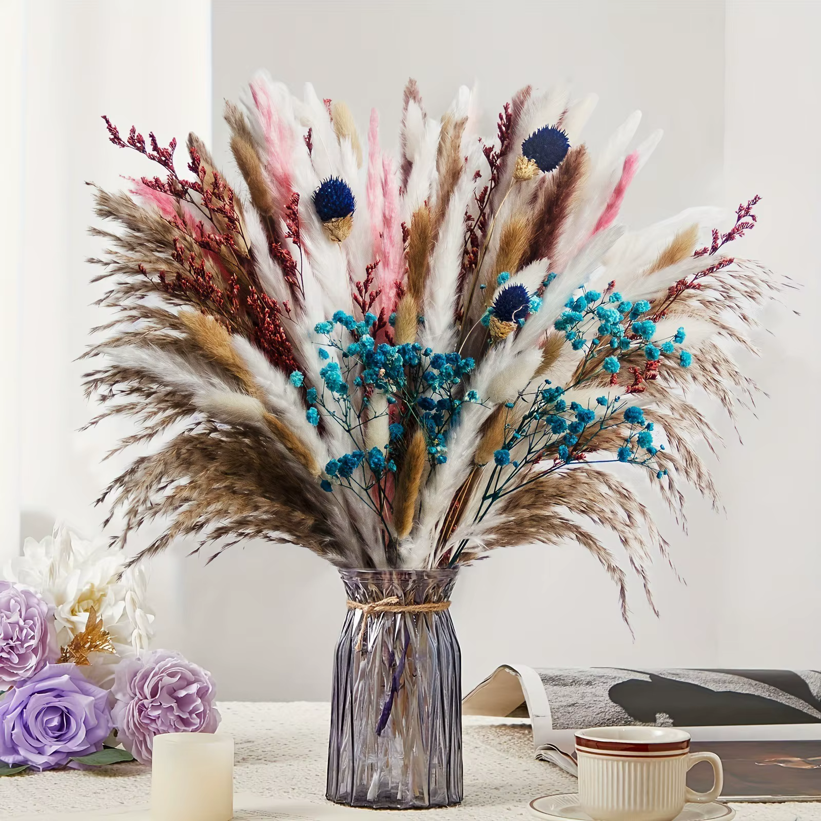 Bouquet de fleurs séchées naturelles