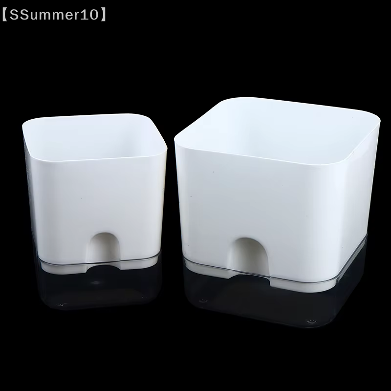 【SSummer10】Nouveau pot de fleurs en plastique auto-arrosant magnétique - Corde en coton auto-absorbante - Pot