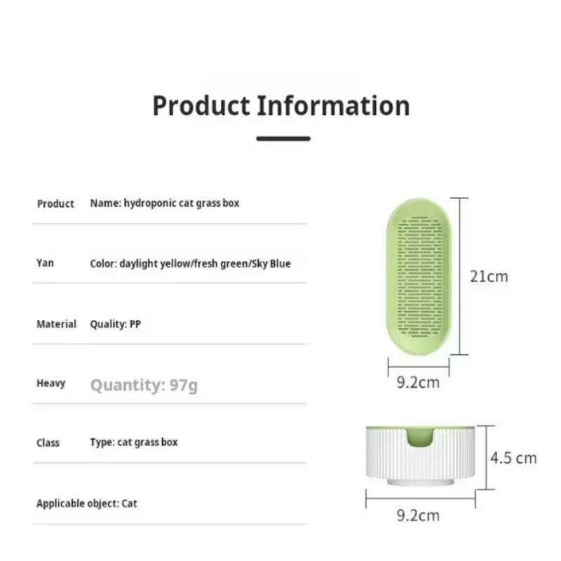 Kit de culture hydroponique d'herbe à chat pour chats