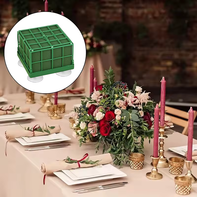 Blocs carrés en mousse florale avec ventouse